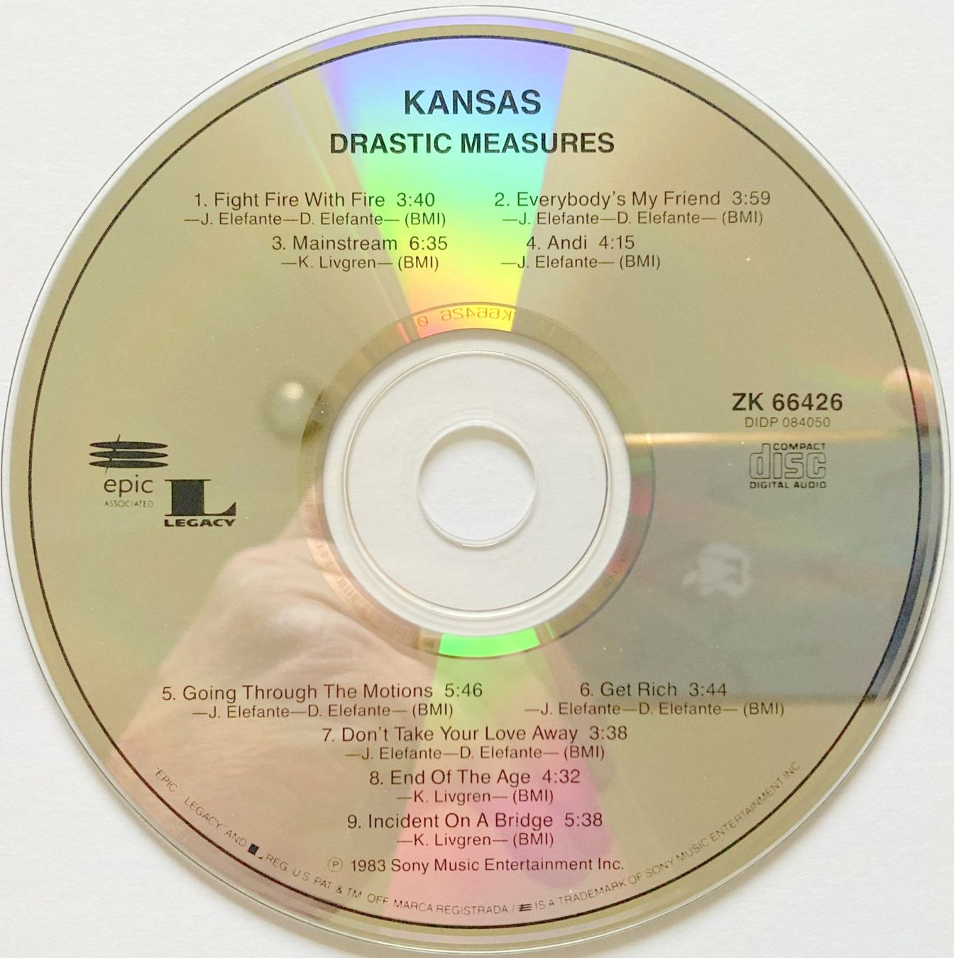 CD: KANSAS - DRASTIC MEASURES – Usato da Bottens venduto da hotter-than-hell 2