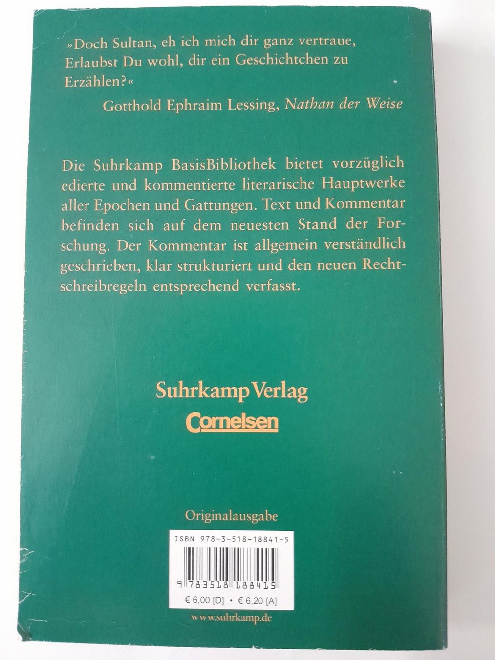Livres: Nathan der Weise – D'occasion à St.Gallen par Infinity74 1