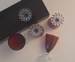 Anchor Hocking "Royal Ruby" Boopie Gläser - USA 1960