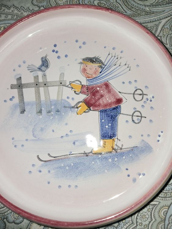Flacher Teller Aus Keramik Mit Grafischen Motiven I Produktbild-Vorschau 6