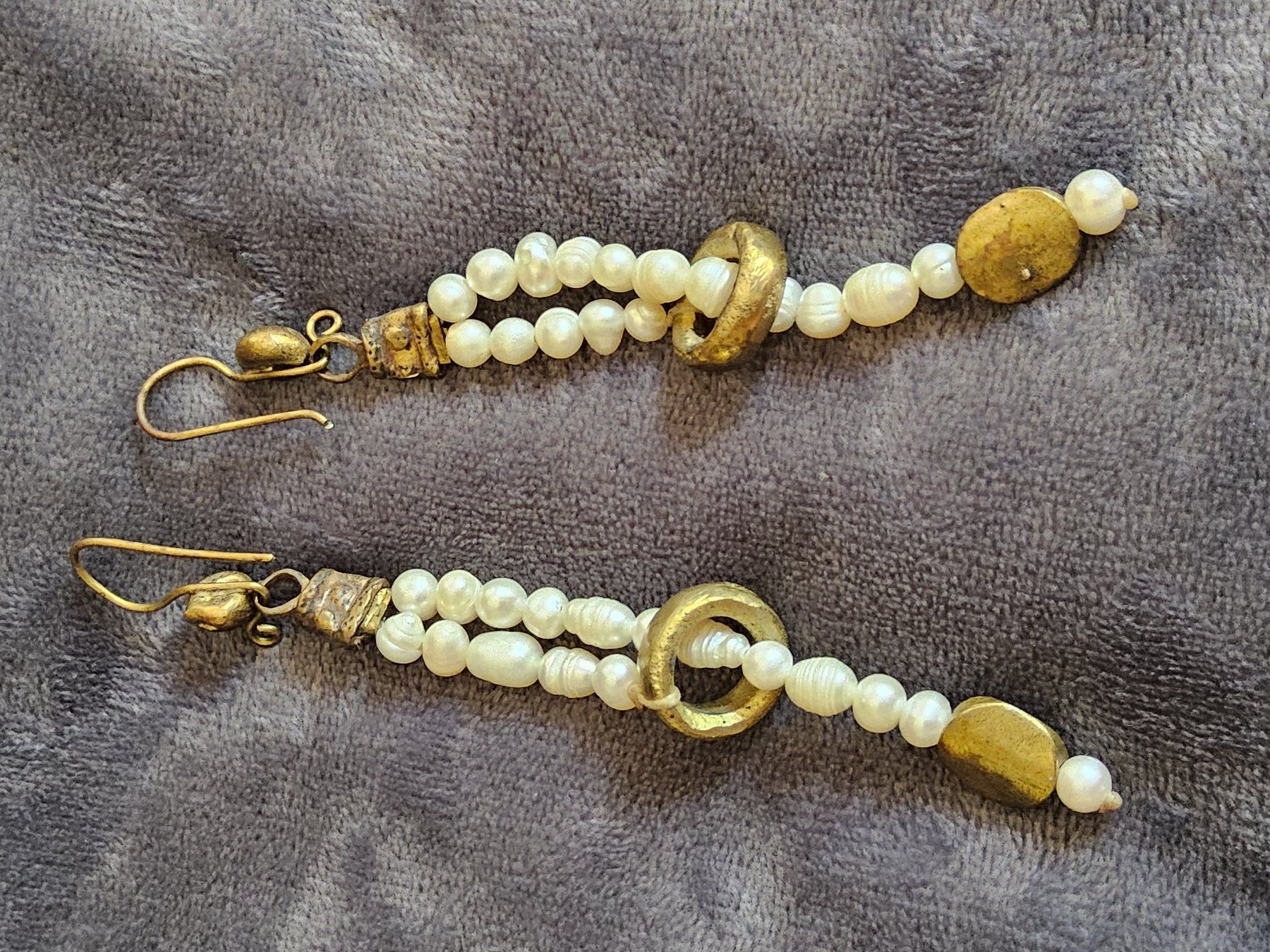 Ohrringe & -stecker: Vintage echte Perlen goldene Ohrhänger, 80er – Gebraucht aus Zürich von philpip 4