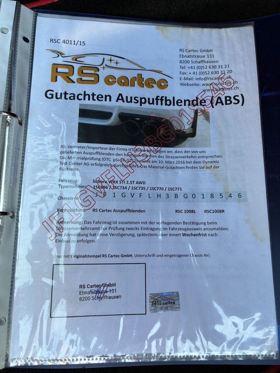 Subaru Autos: Subaru WRX STI – Gebraucht aus Dieterswil von Marc.Zingg 5
