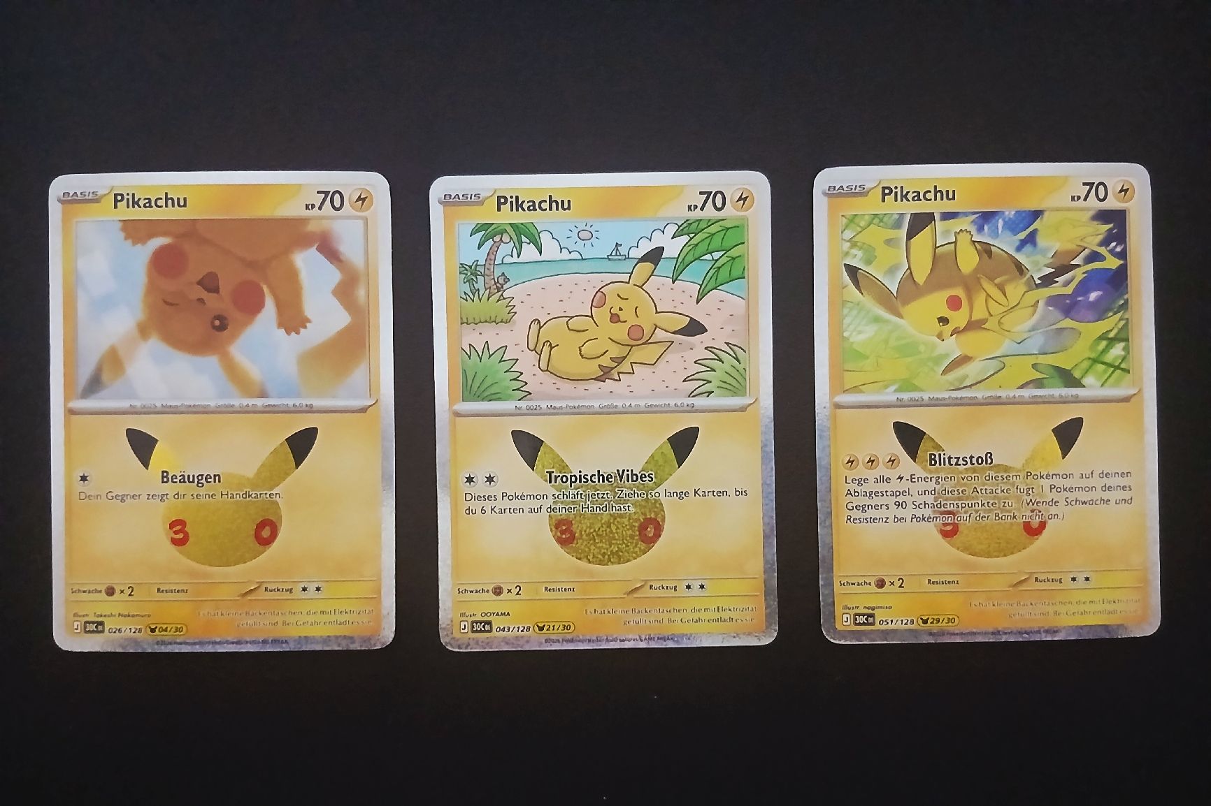 Pokémon Sammelbilder & Trading cards: Pikachu Pokémon 30th Celebration German – Neu (gemäss Beschreibung) aus Regensdorf von Baba_Basar