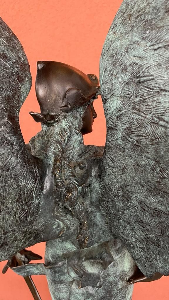 Statuette: Bronzefigur Grossbronze ca.28kg "Friedensengel" Felix Coutan – Nuovo (secondo la descrizione) da Lengnau BE venduto da Steinbock. 6