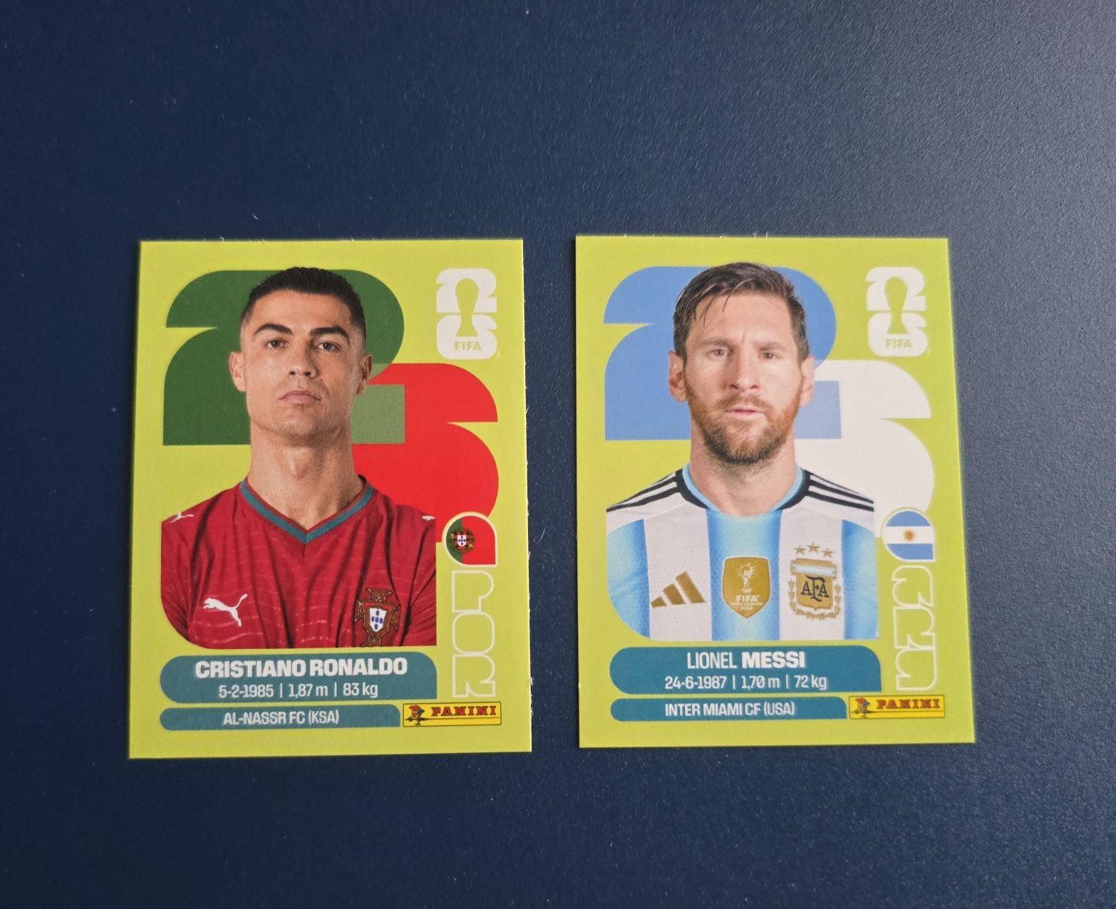 Panini Carte collezionabili: 2 Panini WM 2026 Sticker, Ronaldo & Messi – Nuovo (secondo la descrizione) da Suhr venduto da dem_h6wv