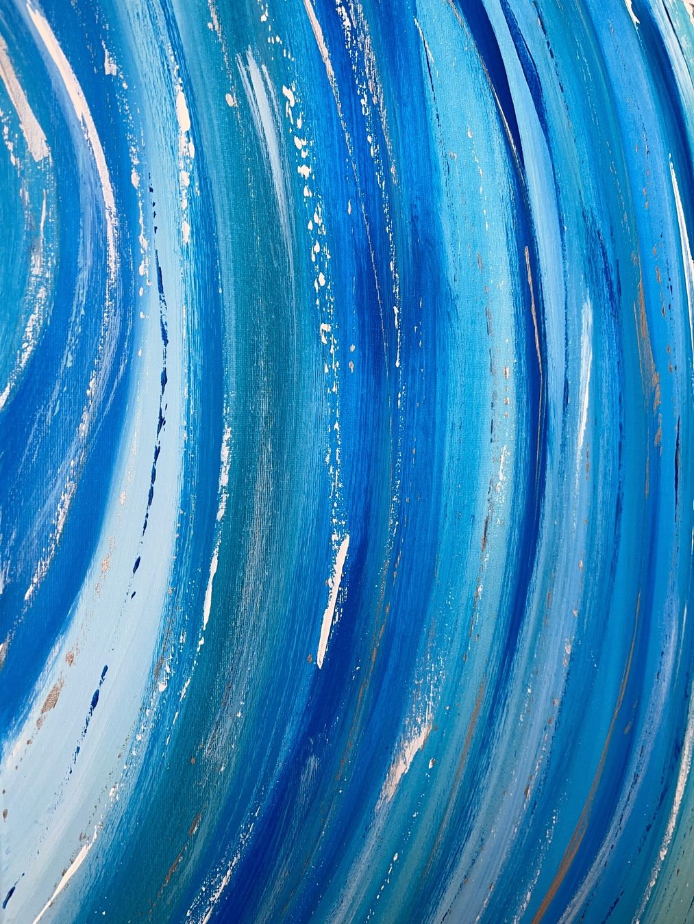 Gemälde: Gemälde 40x60 blau abstrakt Einzelstück – Neu (gemäss Beschreibung) aus Hochdorf von Jasminurschel 3