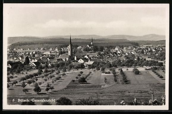 Cartoline postali: Bülach, Generalansicht aus der Vogelsch – Usato da Berlin venduto da bartko-reher