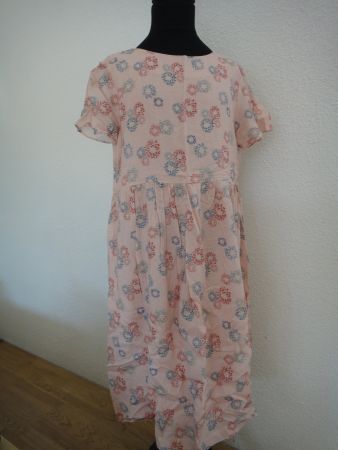 Sommerliches Kleid "Bonnet à Pompon" Baumwolle Gr. 12
