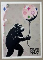 Death: Banksy Vuitton Affe, POP Art, signiert 12/100
