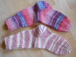 Woll - Socken 2 Paar Handgestrickt 37/38