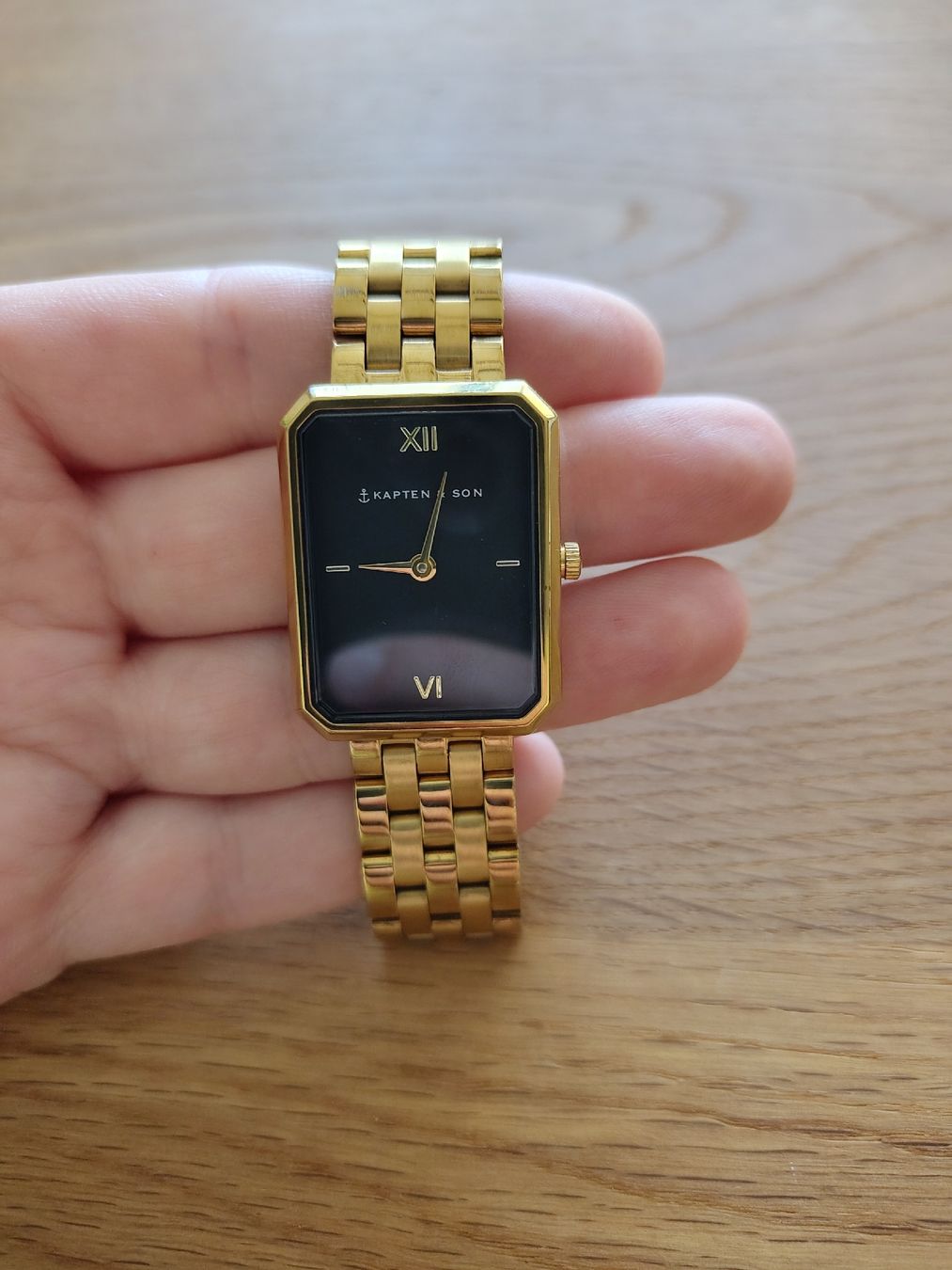 Kapten & Son Orologi: Uhr Grace Gold Black Steel – Usato da Münsingen venduto da Celina24 3
