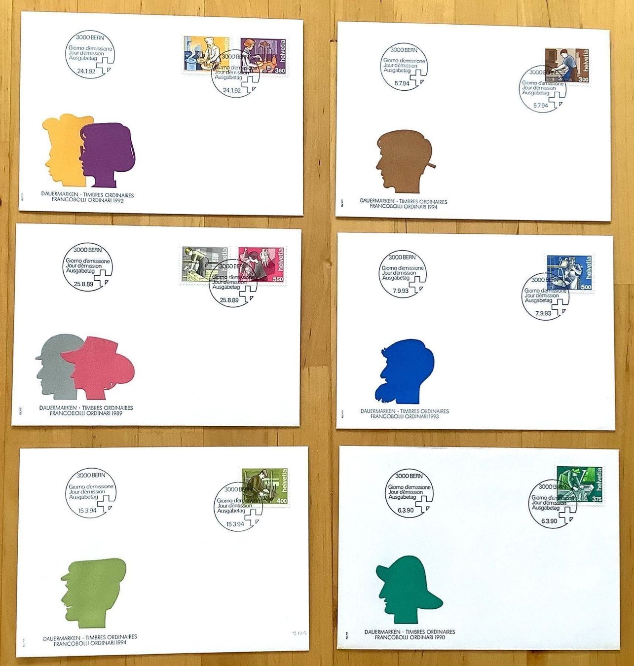 Alle Briefmarken: CH - FDC Mensch und Beruf – Neu (gemäss Beschreibung) aus Liestal von Pep3
