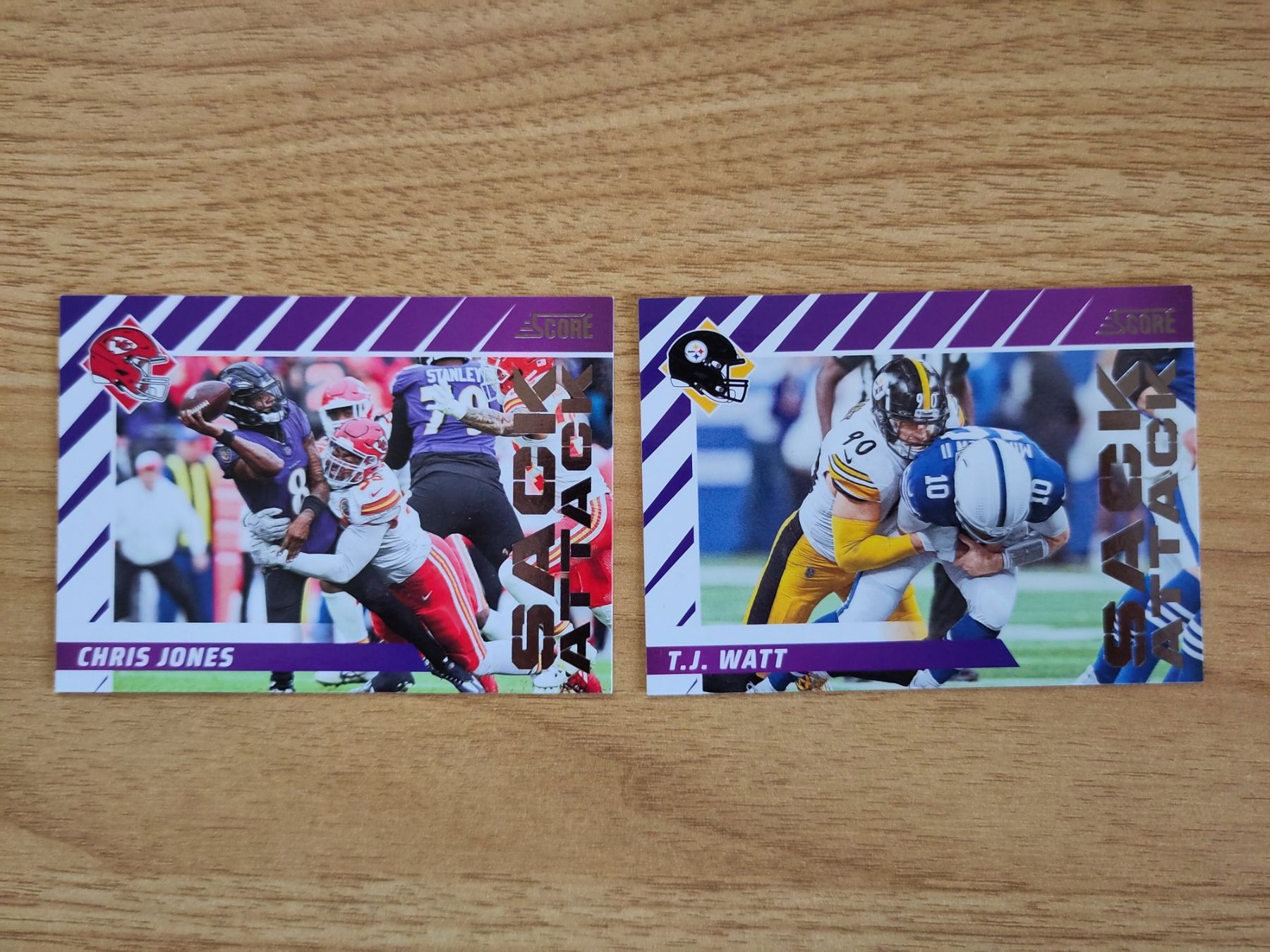 Panini Carte collezionabili: 2x Panini Score 2024 Sack Attack Karten – Nuovo (secondo la descrizione) da Starrkirch-Wil venduto da doemseler