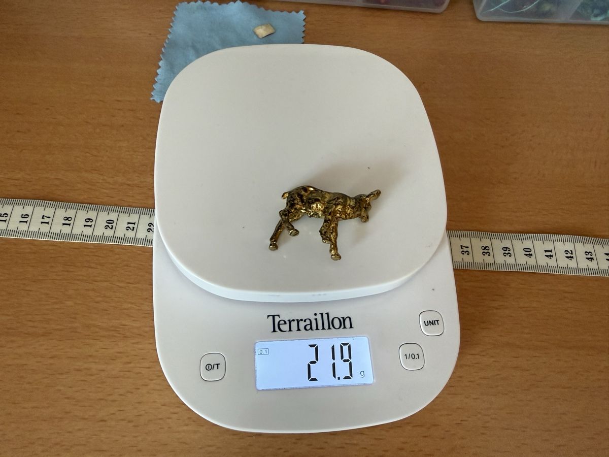 Statuette: Vintage Metall Lamm Statuette – Usato da Lamone venduto da LaCantinaMagica 6