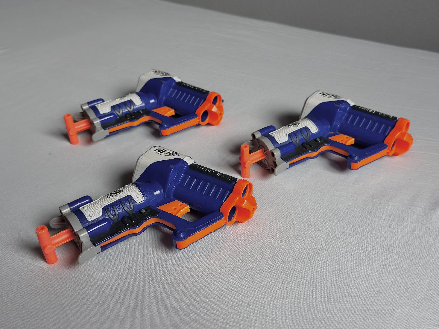 Nerf Spielzeuge: 3x Nerf N-Strike Elite Triad EX-3 – Gebraucht aus Vilters von smunksgaard 1