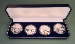 20 Fr Silber Gedenkmünzen 4-er Set 1994 - 1996 PP
