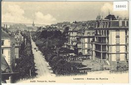 Lausanne - Avenue de Rumnine