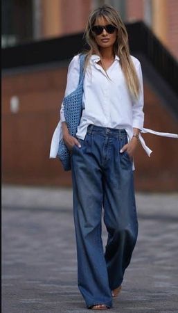 Massimo Dutti Wide Leg Jeans Damen Gr. 40 – High Waist – Neu