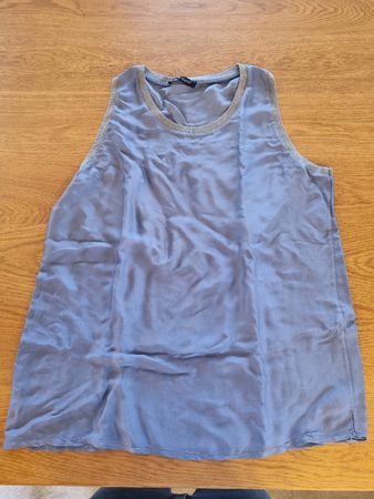 Top en soie et satin T.L