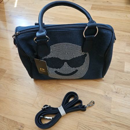 Handtasche JN Gianni mit Strass-Motiv neu mit Etikett