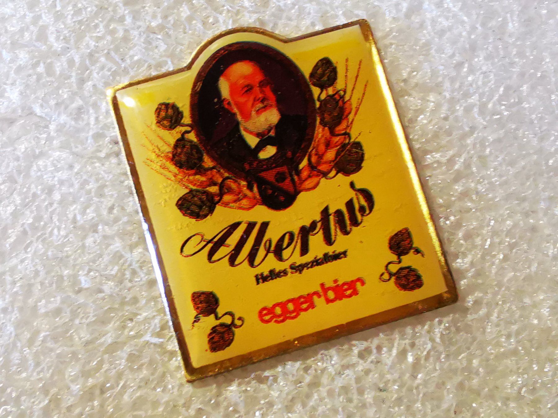 Placchette & Badge: Ansteckpin 165: Albertus – Usato da Oppligen venduto da Pin-Fall-Shop