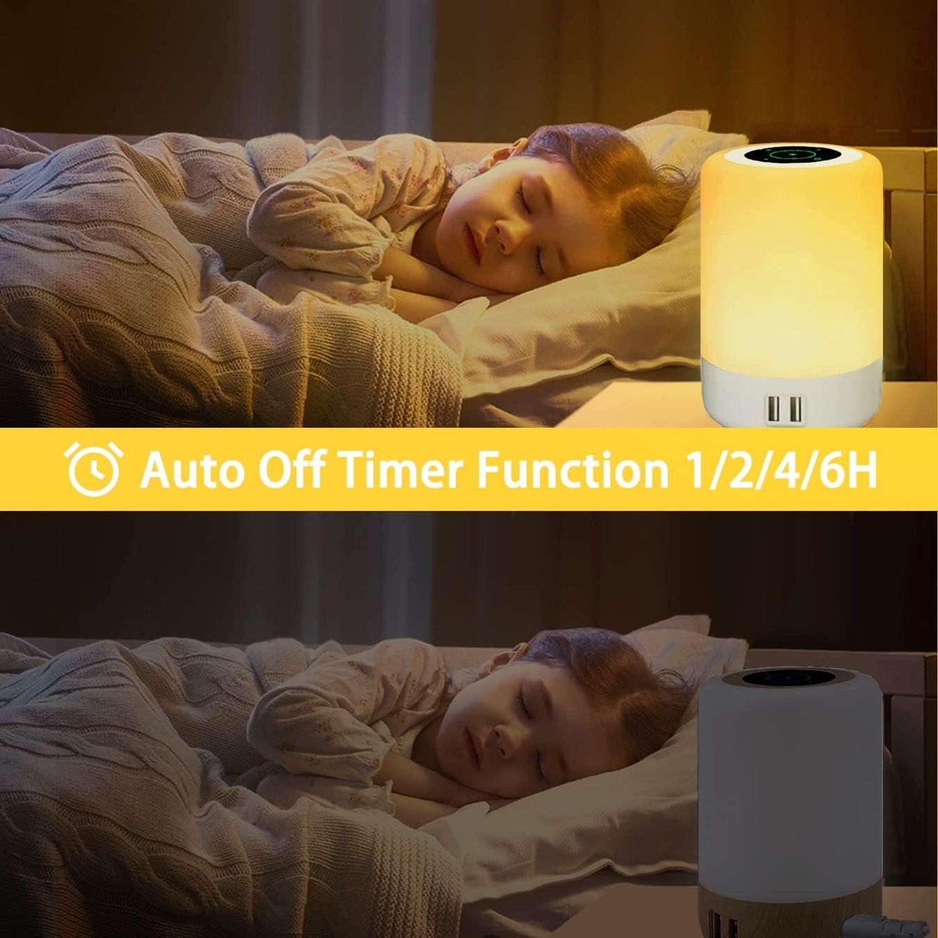 Lampade: Nachttischlampe mit 4 USB Ladeanschluss – Nuovo e nell'imballaggio originale da Nuglar venduto da SaleRitter 2