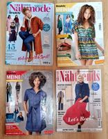 4 Nähmagazine mit Schnittmuster
