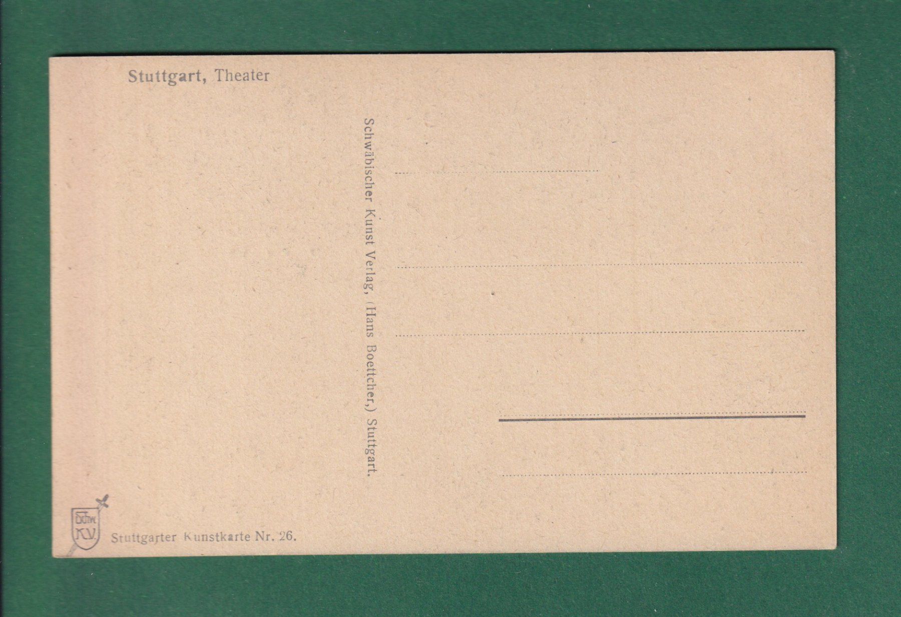 Cartes postales: STUTTGART - Theater – D'occasion à Pully par nicecards-shop 1