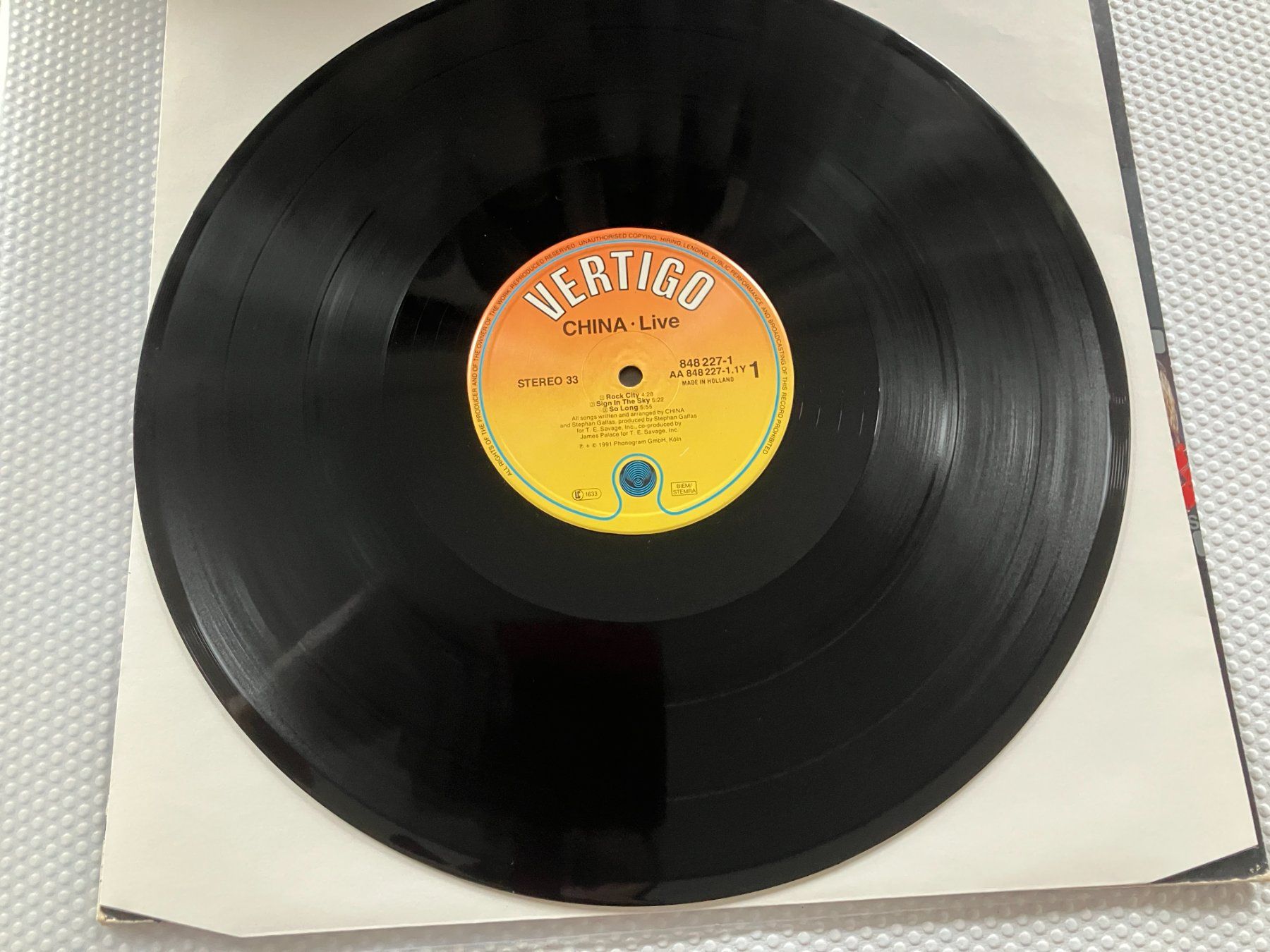 Dischi in vinile: China – Usato da Aarwangen venduto da Jukebox3 5