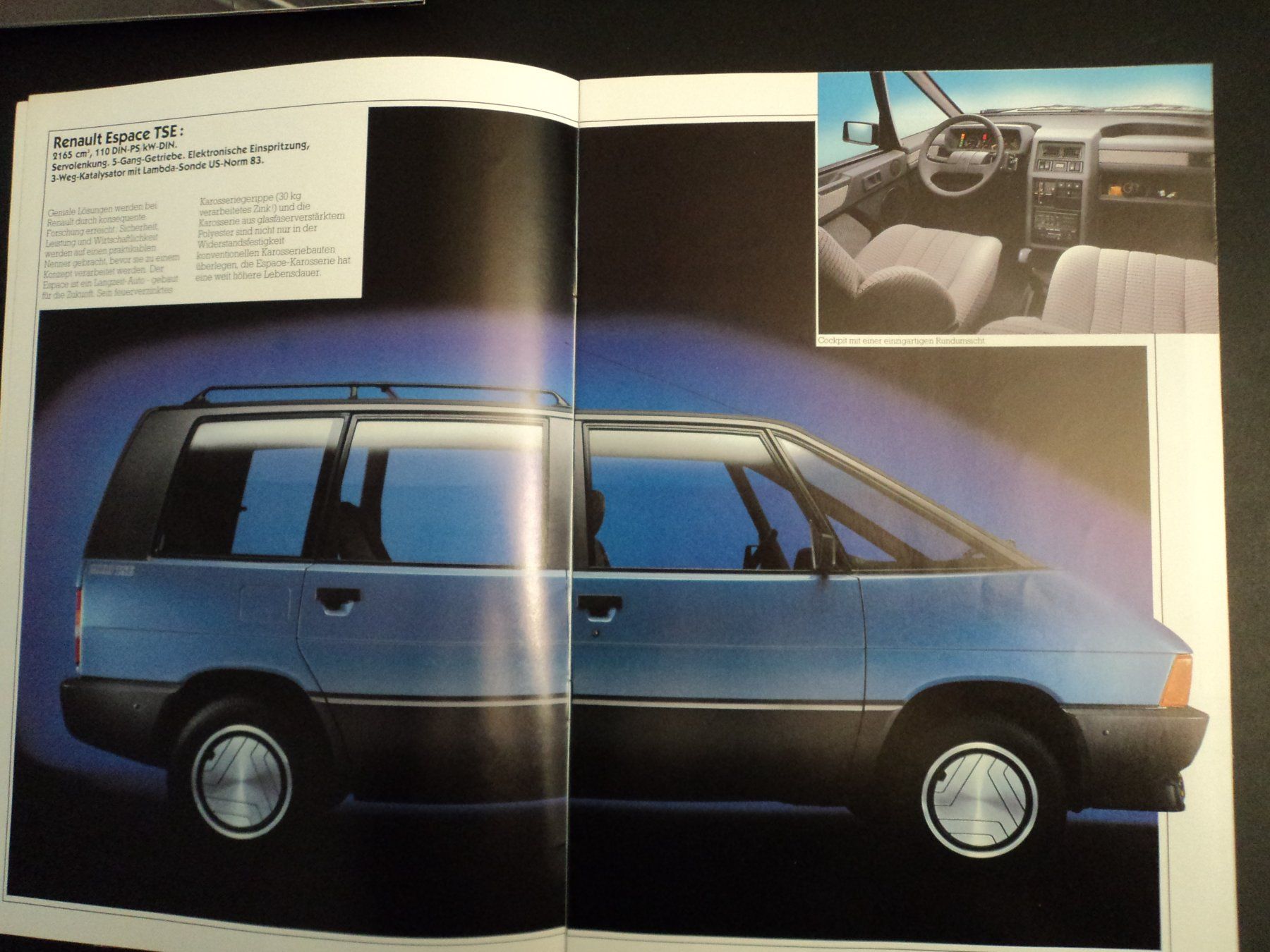 Renault Documenti: Prospekt Renault Espace MK1 1987 – Usato da Schwarzenburg venduto da modelCARama 2