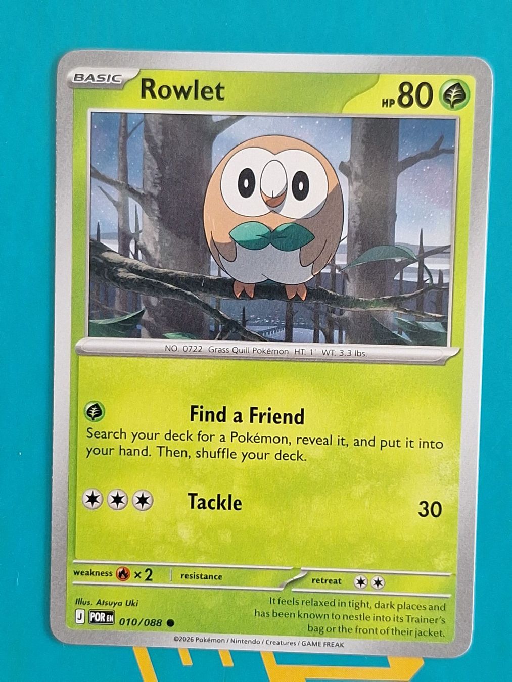 Pokémon Carte collezionabili: Rowlet - Pokemon Perfect Order – Usato da Altstätten SG venduto da GGsGameshop