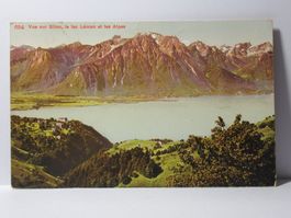 Vue sur Glion , Le Lac Léman et les Alpes