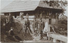 LANDWIRTSCHAFT/ALPWIRTSCHAFT 1916 mit Militär BE/FR?