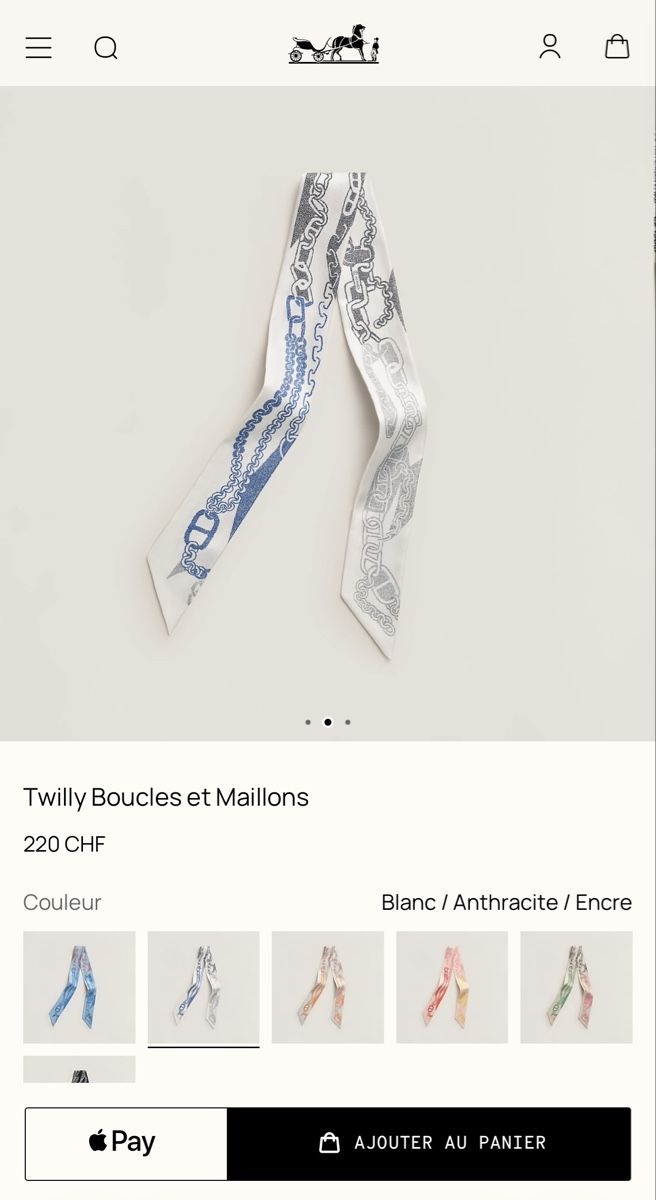 Hermès Foulards, Tücher & Schals: Hermes Twilly - only tried on once – Gebraucht aus Brugg AG von Lovelux73