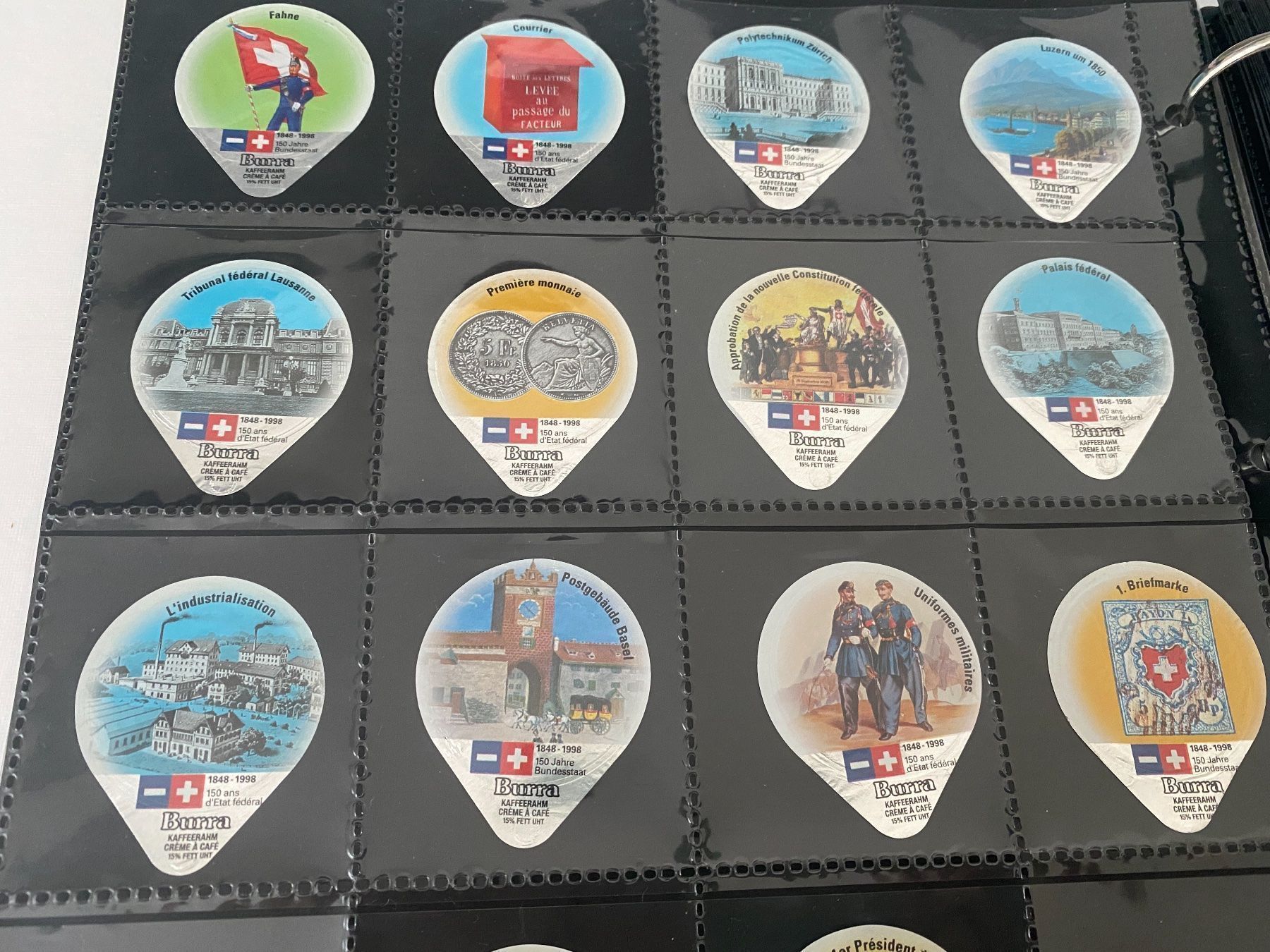 Kaffeerahmdeckel: KRD 452 150 JAHRE BUNDESSTAAT – Gebraucht aus Glattbrugg von riseca 3