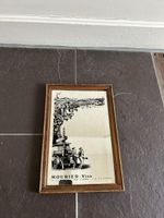 Vintage Mourrier Vins Mirror, Framed Artwork, Fall Decor
