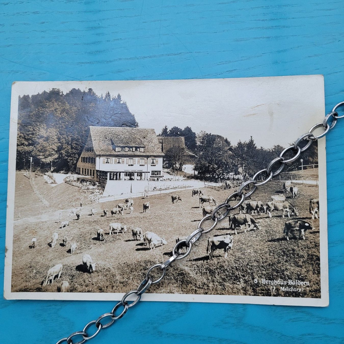Cartoline postali: Berghaus Baldern , Stallikon  1936 – Usato da SCHÜBELBACH venduto da CoKaHa