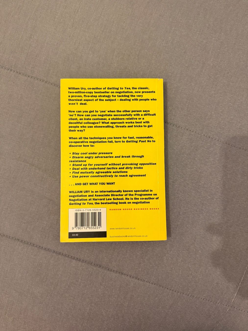 Bücher: Getting Past No: Negotiating in Difficult Situations: Willia – Gebraucht aus Zürich von mei_wvq7 1