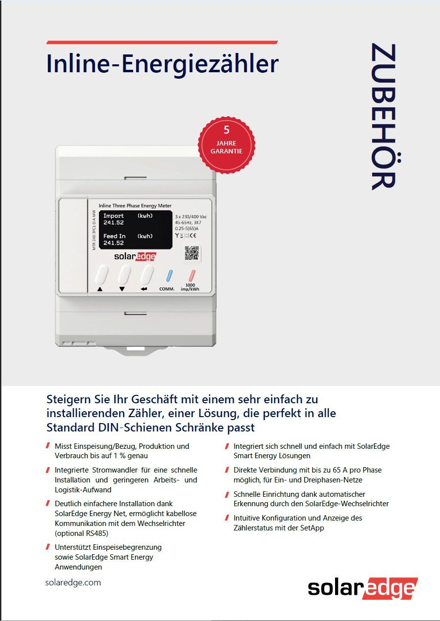 Messen: SolarEdge Inline-Energiezähler, 3-phasig – Neu und originalverpackt aus Beromünster von anosla 5