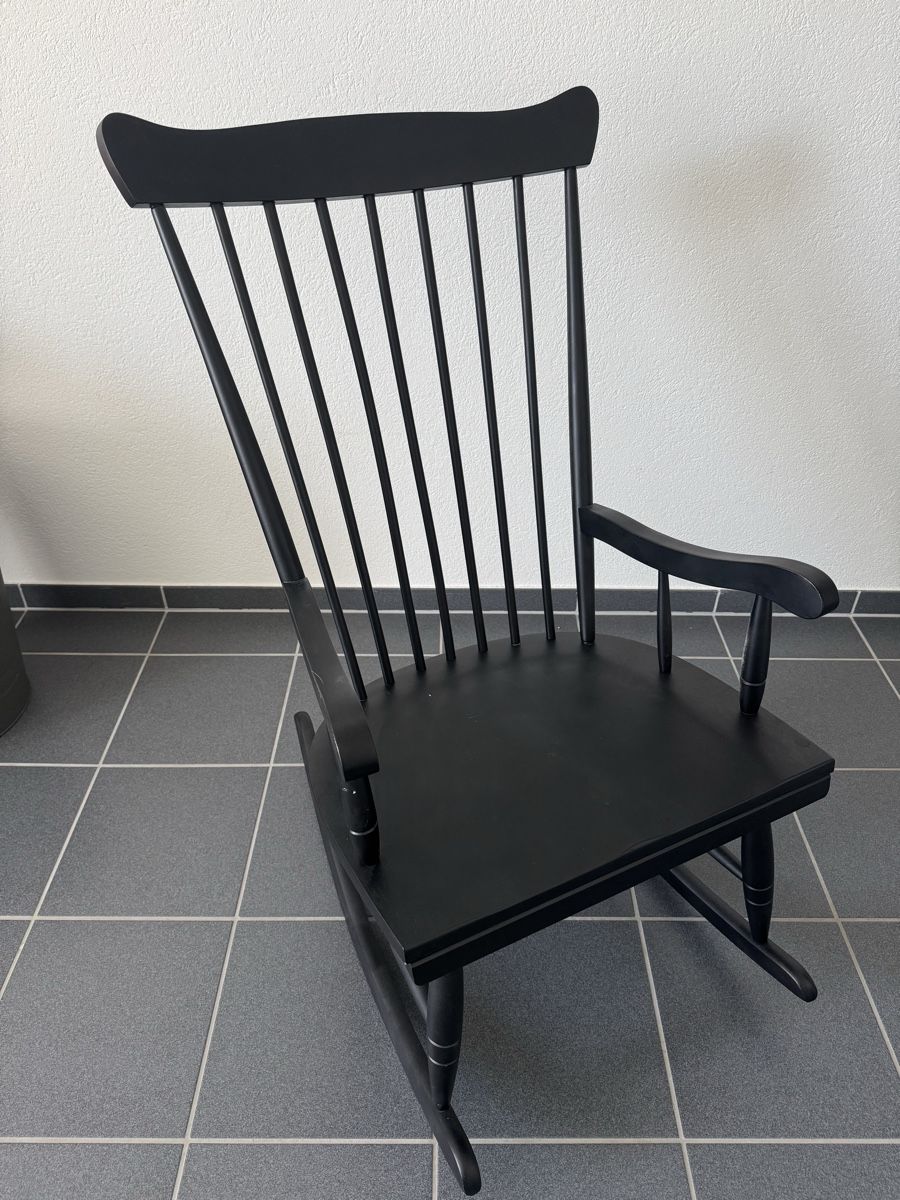 Sedie: Schaukelstuhl Holz Schwarz – Usato da Grüt (Gossau ZH) venduto da tam_m9wb