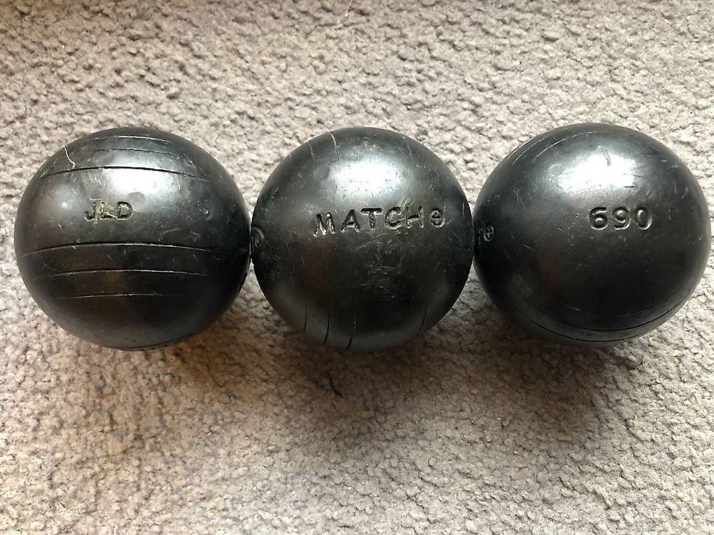 3 Boules De Pétanque Obut RCC Compétition 72/690 - Acier - Occasion En Bon état - Fabriqué En France