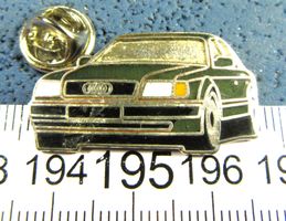 AUDI 100 AUTO LOGO PIN ENAMEL 36mm VINTAGE