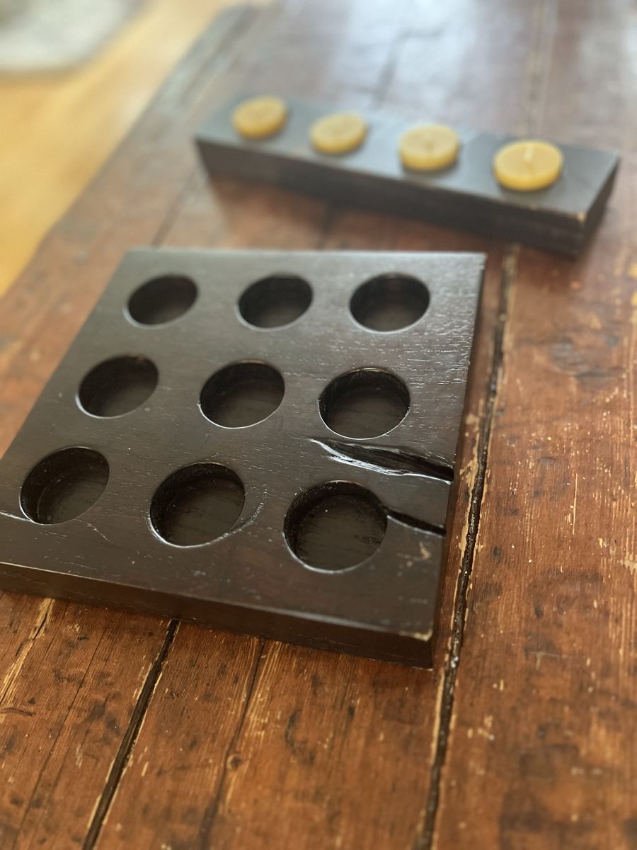 Alle Dekorationen: Tealight Holders Set Wood Dark 9+4 holders – Gebraucht aus Horgen von CarmenRL 1