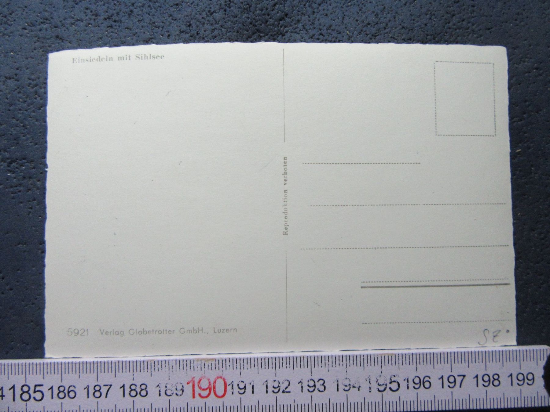 Cartoline postali: EINSIEDELN MIT SIHLSEE SZ AK – Usato da Ettingen venduto da Hausi4711 1