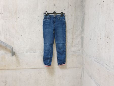 Jeans doublé H&M, bleu denim, basic, fille, taille 134