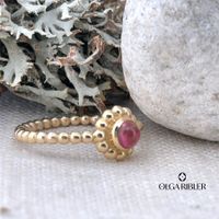 Turmalin Ring 925 Sterling Silber Grösse 53