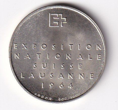 Alle Münzen: Landesausstellung 1964unz – Gebraucht aus Neuchâtel von karlpierrino 1