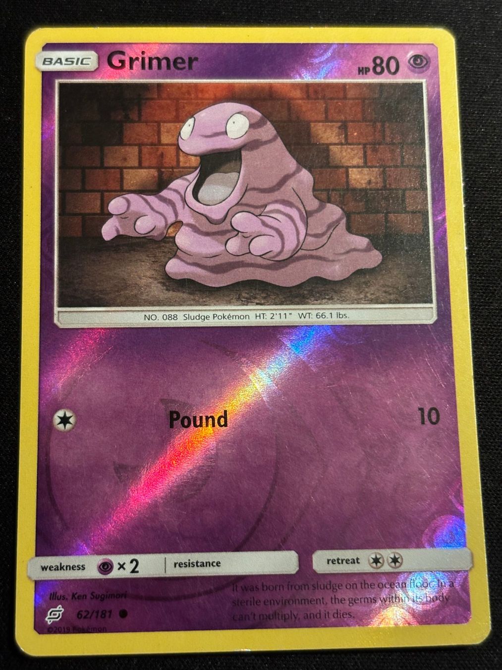 Pokémon Carte collezionabili: Pokemon Grimer - Team-Up 62/181 - English – Usato da Bern venduto da Big_GS