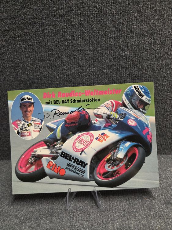 Dirk Raudies Autogrammkarte - Motorrad Rennsport Rarität! (Gebraucht ...