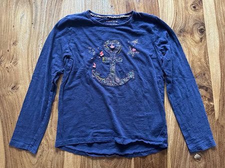 Review Langarmshirt Gr. 134 / 140 Blau Bunt